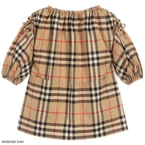 burberry dress baby girl long sleeve|burberry baby bodysuit.